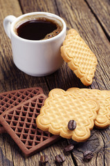 Cookies and cup of coffee