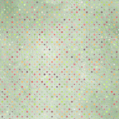 Aged and worn paper with polka dots. EPS 8