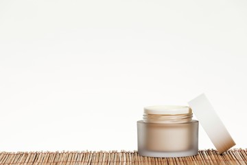 Skincare cream isolated on white background.