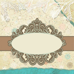 Christmas Invitation tempkate card. EPS 8