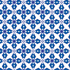 Abstract geometrical blue pattern seamless vector background