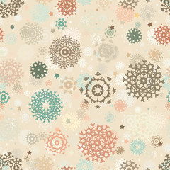 Seamless retro christmas pattern. EPS 8