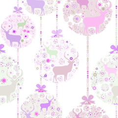 Colorful Christmas seamless pattern. EPS 8