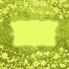 Romantic elegant floral with vintage roses. EPS 8