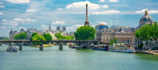 Gordijnen Banken van de Seine in Parijs © Alexi Tauzin