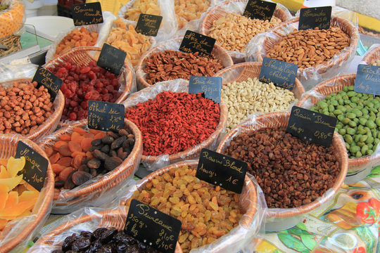 Candied fruits and nuts