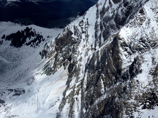 Snow Mountain Säntis Alps Switzerland