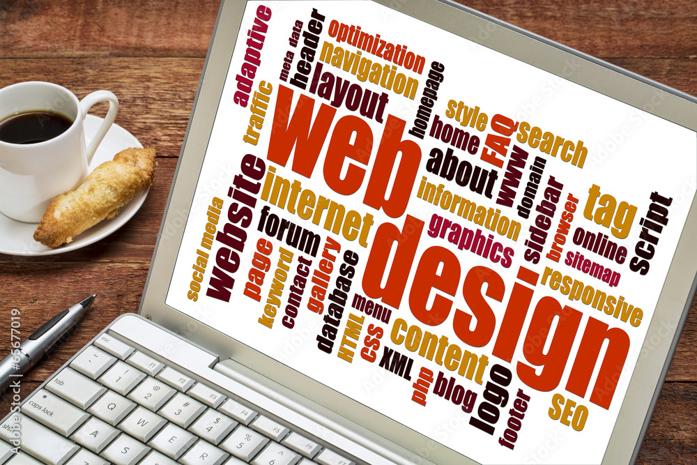 Canvas Prints web design word cloud