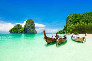 Photo sur Plexiglas Railay Beach, Krabi, Thaïlande Plage de beauté