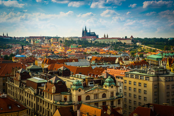 Fototapeta na wymiar view on the Prague