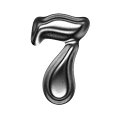 metal figure on white background