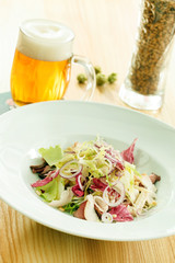 salad with chicken