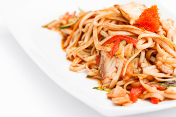 noodle with fish