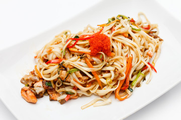 noodle with fish