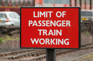 train sign