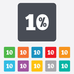 10 percent discount sign icon. Sale symbol.
