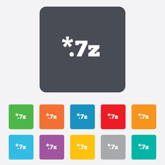 Archive file icon. Download 7z button.