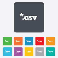 File document icon. Download CSV button.