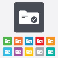 Select document folder sign. Accounting binder.