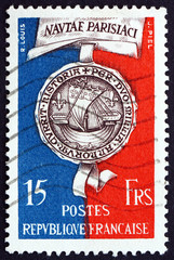 Postage stamp France 1951 Seal of Paris