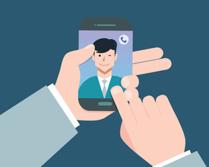 smart concept flat design, vector