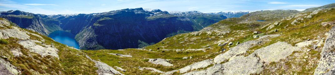 Ringedalsvatnet lake panorama (Norway)