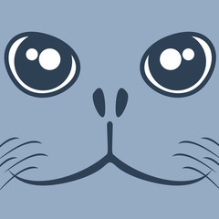 Face dog sea