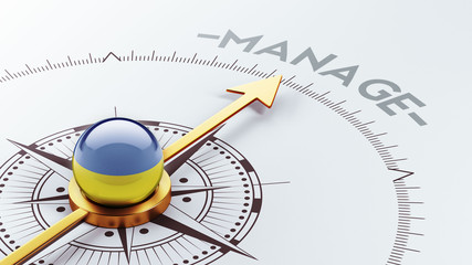 Fototapeta premium Ukraine Manage Concept