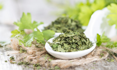 Portion of dried Parsley