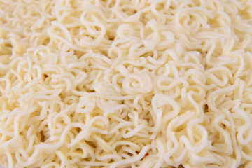 Tasty instant noodles close-up