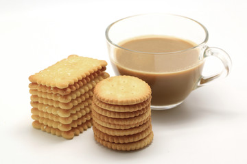 Fototapeta na wymiar biscuit and coffee