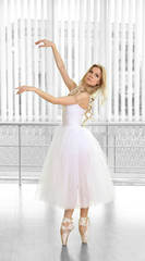 Beautiful balerina dancing in ballet class © Africa Studio
