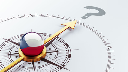 Czech Republic Question Mark Concept