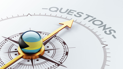 Bahamas. Questions Concept