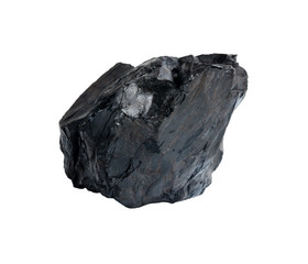 Coal on white background