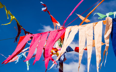 Buddhist decoration flags