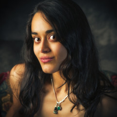 Portrait of a Beautiful, Young South Asian Woman