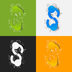 Drawing business formulas: handshake