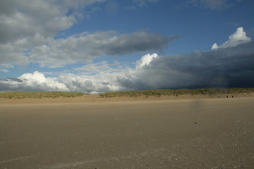 Fototapeta na wymiar Plaża Le Touquet, Nord-Pas-de-Calais