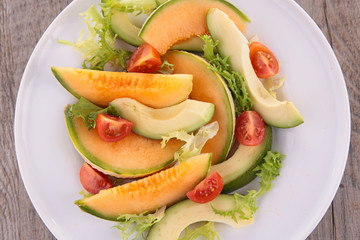 melon and avocado salad
