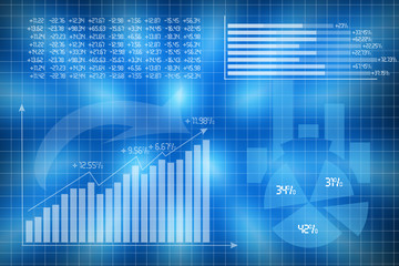 Financial diagram with candlestick chart used in stock market