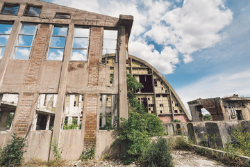 Ruined buildings