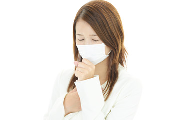 風邪にり患した女性