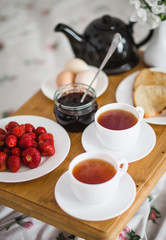 breakfast for two in bed