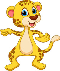 Cute cheetah cartoon