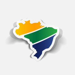 realistic design element: brazil