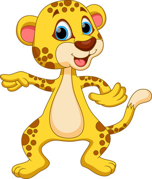 Cute cheetah cartoon