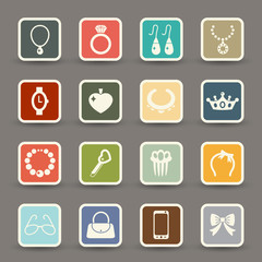 Accessory icons.vector eps10