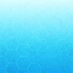 Fototapeta premium hexagon abstract medical background
