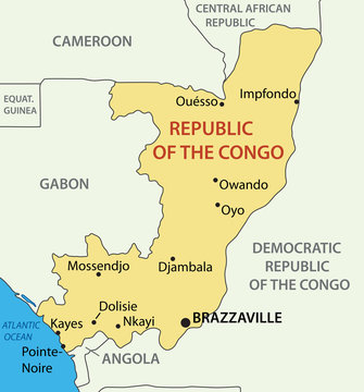 Republic of the Congo - vector map